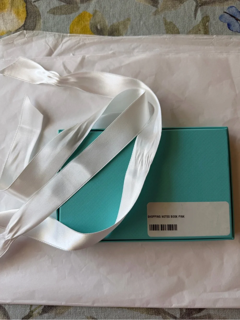 🩵🩷🩵 Tiffany & Co. Pink Embossed 'Shopping Notes' Pocket Notebook🩵🩷🩵 NWT 🩵🩷🩵